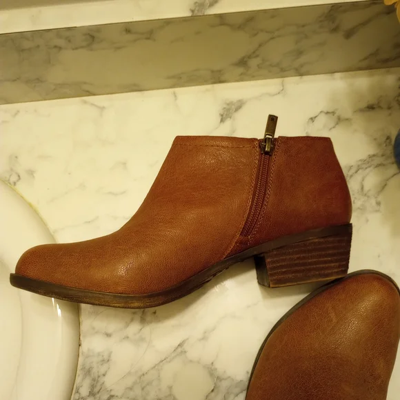 Lucky Brand Size 9 Brown Leather Ankle Boots - Picture 3 of 5
